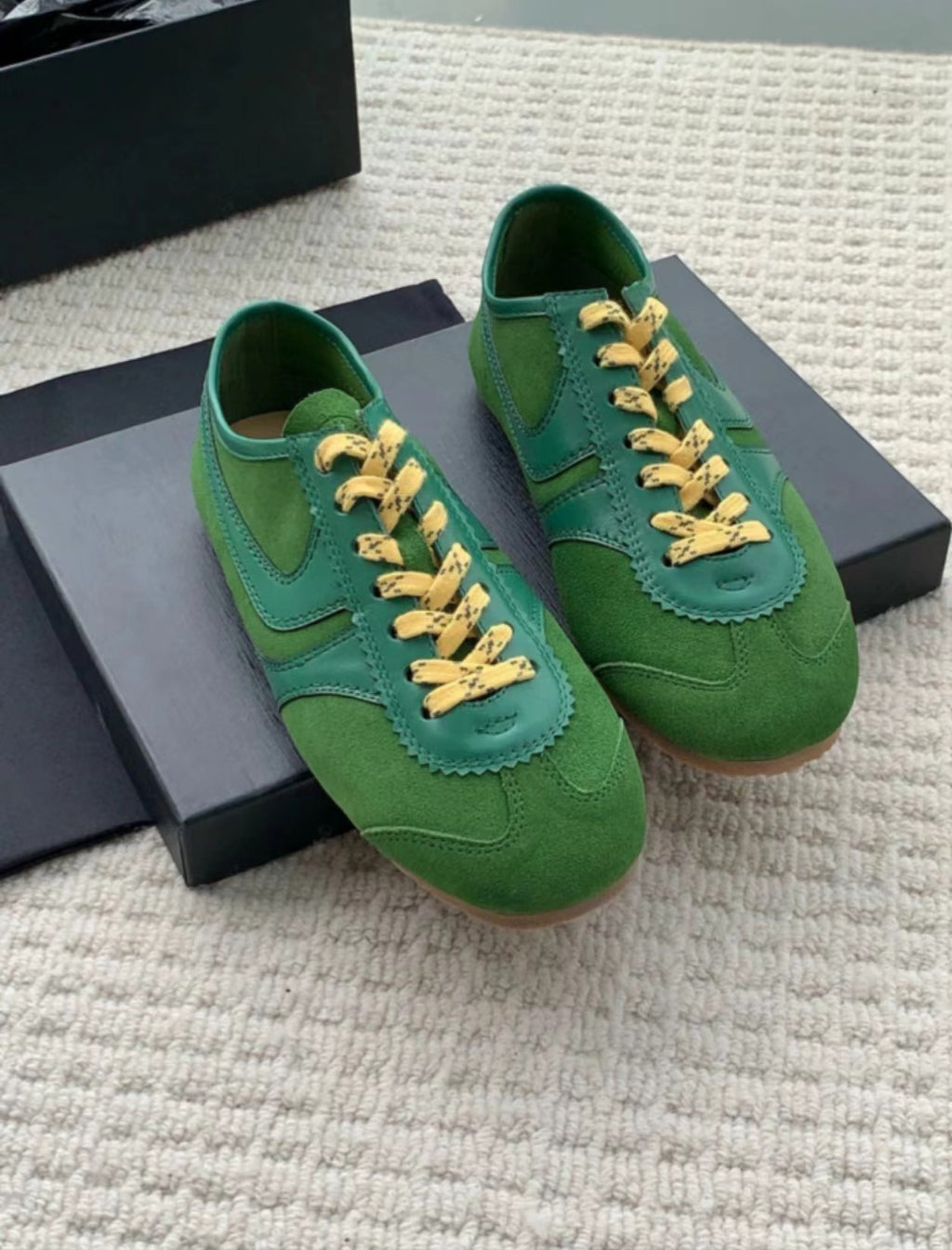 Retro Leder-Sneaker für Damen
