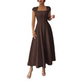Elegantes Maxikleid mit eckigem Ausschnitt – Bild 1 | LuxeStyle