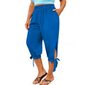 Retro Chic Cropped Culottes Plus Size