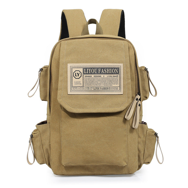 Leinen Freizeit-Sport-Reiserucksack – Bild 2 | LuxeStyle
