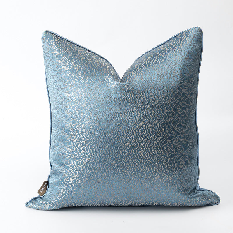 Blau-weisse Patchwork Kissenhülle – Bild 2 | LuxeStyle
