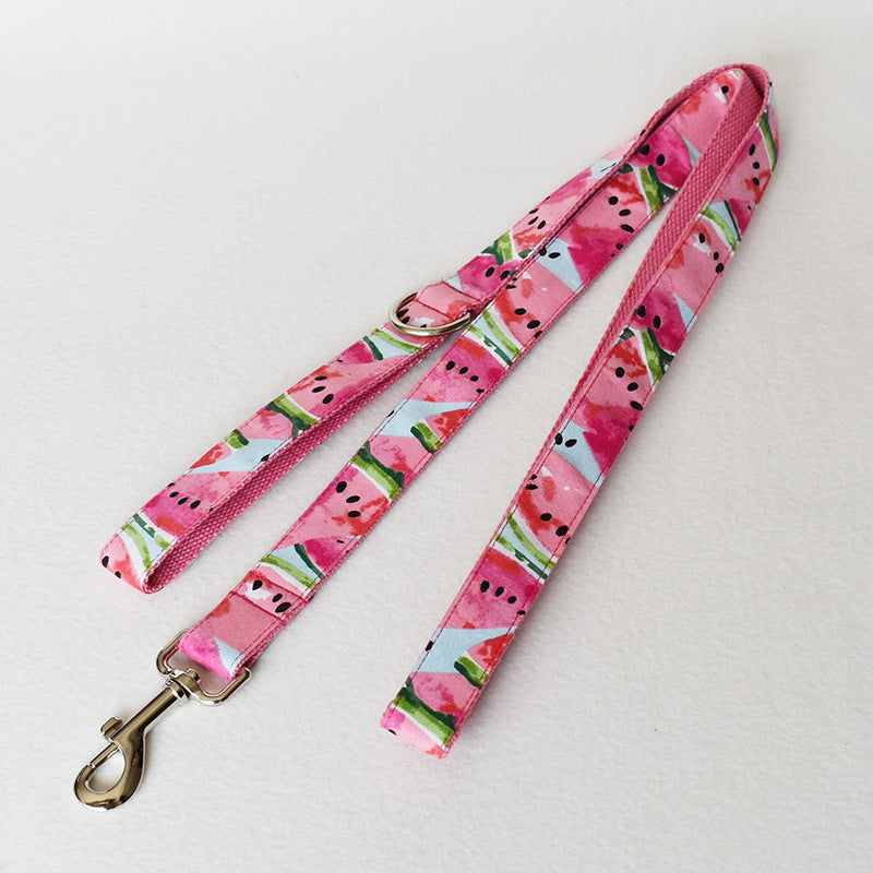 Hundehalsband und Leine im Blumenmuster – Bild 5 | LuxeStyle