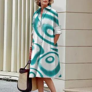 3D Digital-Print Kleid für Damen – Bild 2 | LuxeStyle