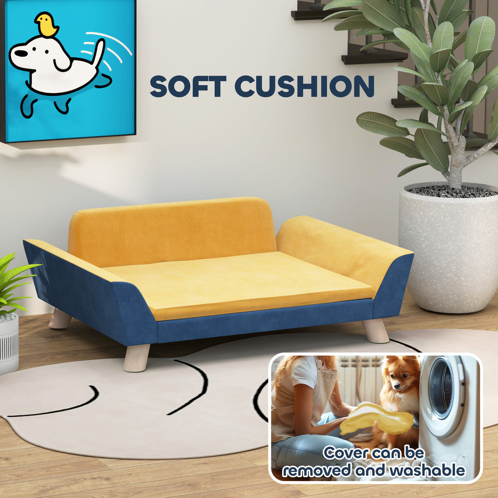 Hundebett-Sofa für kleine Hunde, Orange