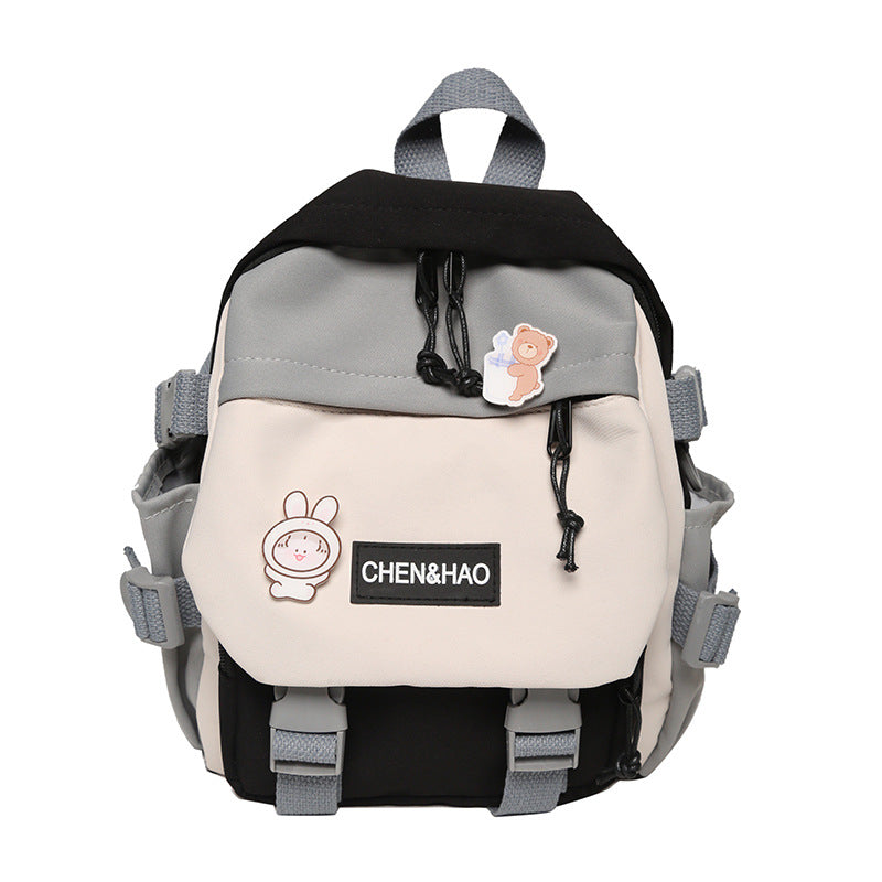 Rucksack Student mit 3D-Pocket, Plaid-Linien – Bild 3 | LuxeStyle