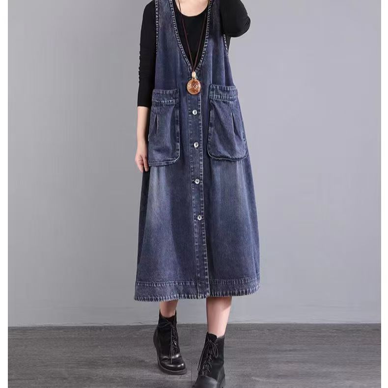 Jeanskleid mit Taschen – Bild 2 | LuxeStyle
