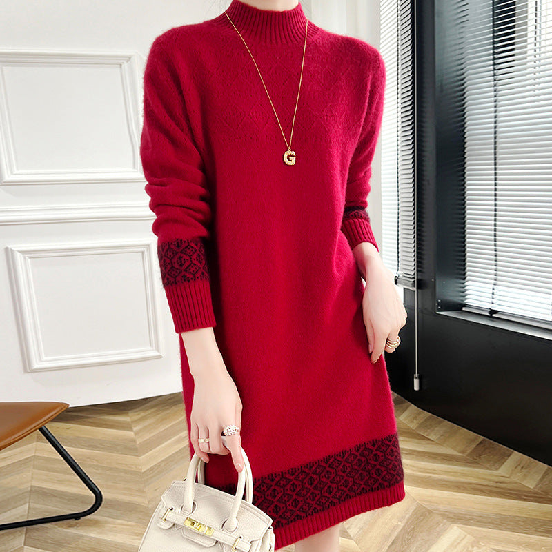 Wollrock-Kleid, retro-stil