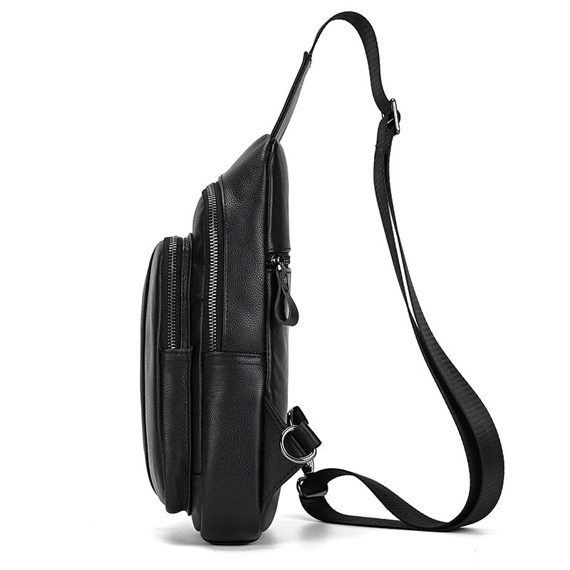 Männliche Leder-Crossbody-Tasche