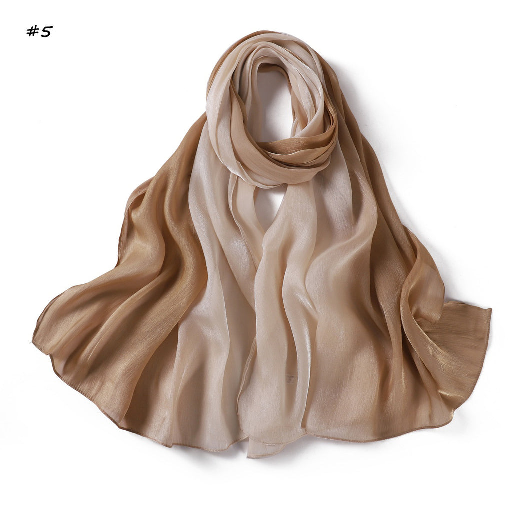 Farbverlauf Satin Crinkle Schal