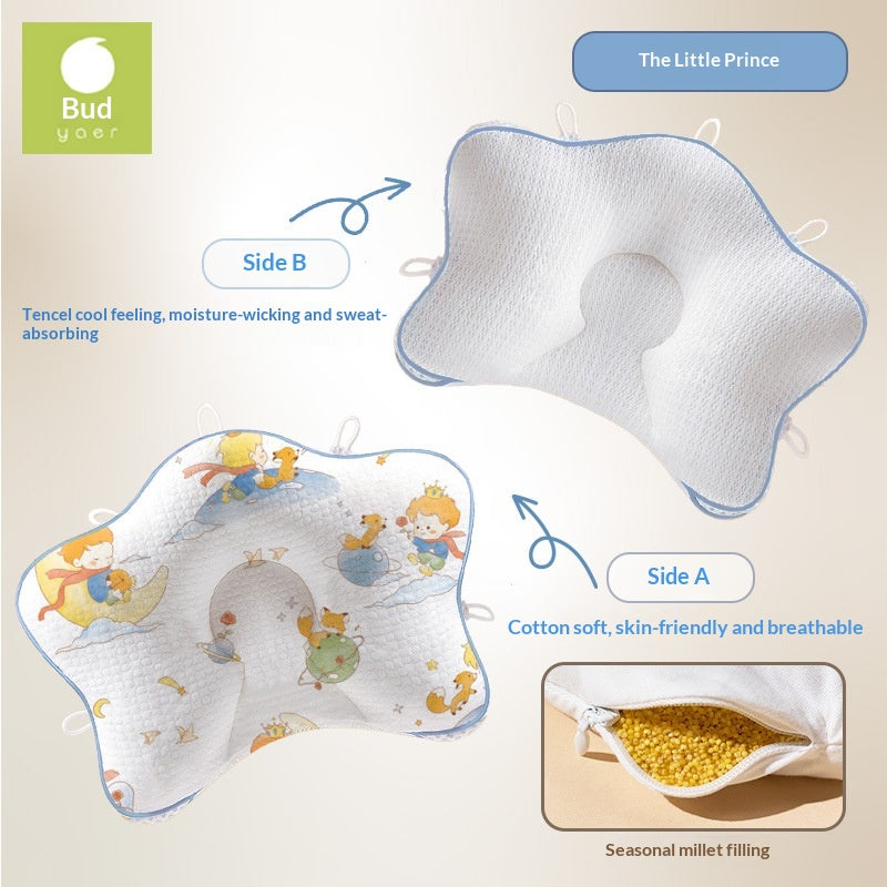 Baby-Kopfkissen mit Hirsekissen