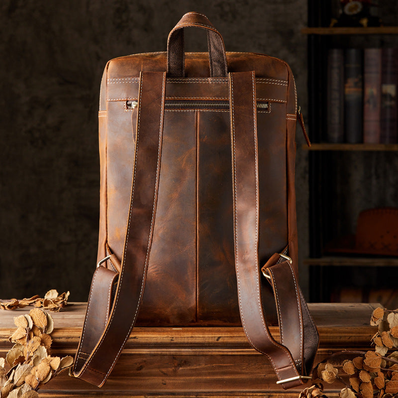 Herren Rucksack aus Crazy Horse Leder – Bild 7 | LuxeStyle