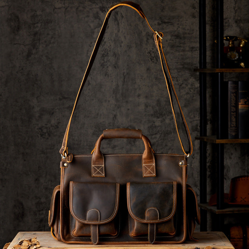 Leder Umhängetasche für Herren – Bild 5 | LuxeStyle