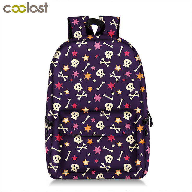 Niedlicher Katzen-Rucksack mit Allover-Print