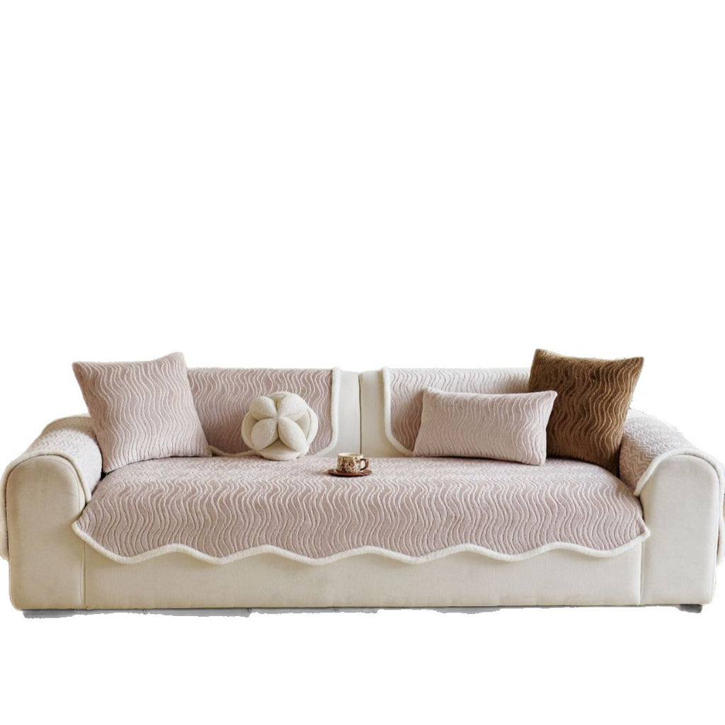 Chenille Sofakissenbezug – Streifen, 70–240 cm – Bild 2 | LuxeStyle