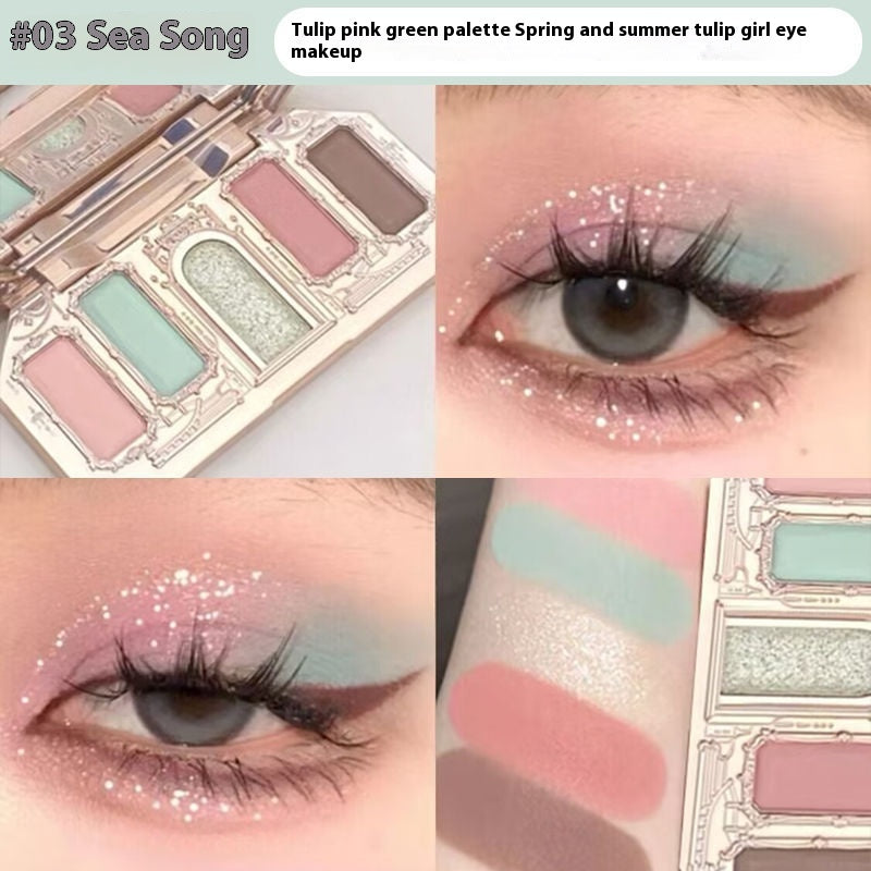 Braune Augen-Schatten-Palette