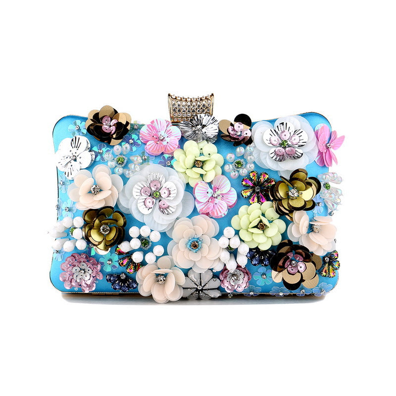 Clutch mit Blumenmuster – Bild 3 | LuxeStyle