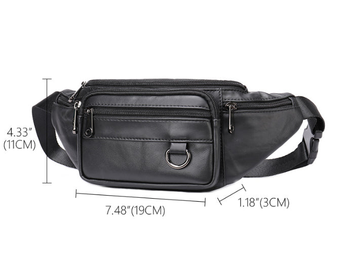 Leder-Handytasche für Herren, Crossbody