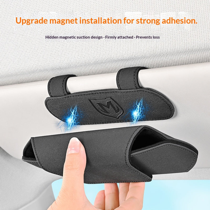 Magnetischer Brillenhalter für Sonnenblende