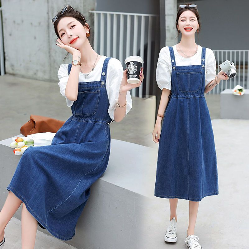 Retro Jeans-Trägerkleid – Bild 4 | LuxeStyle