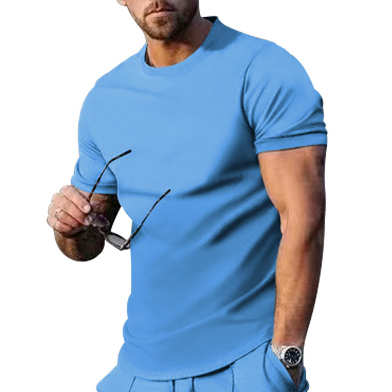 Herren Sommer Rundhals T-Shirt