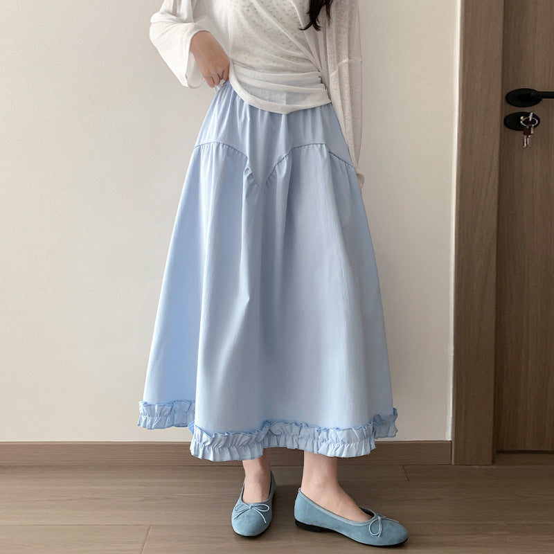 A-Linien Jupe mit hoher Taille