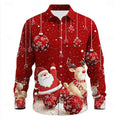 Herren Hemd mit Schneeflocken-Krawatten-Print – Bild 17 | LuxeStyle