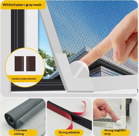 Magnetisches Fliegengitter für Fenster