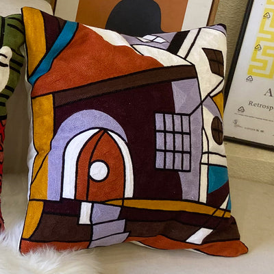 Besticktes Kissen Picasso Abstrakt