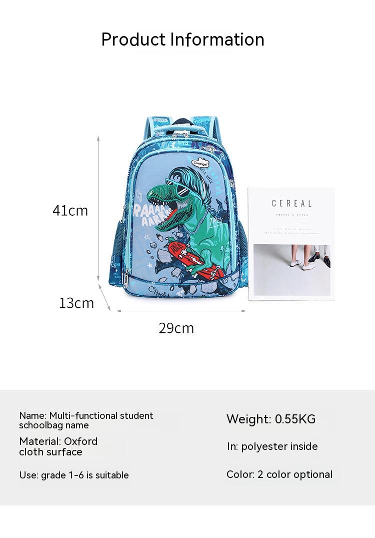 Dinosaurier-Rucksack für Kinder mit Wirbelsäulenschutz
