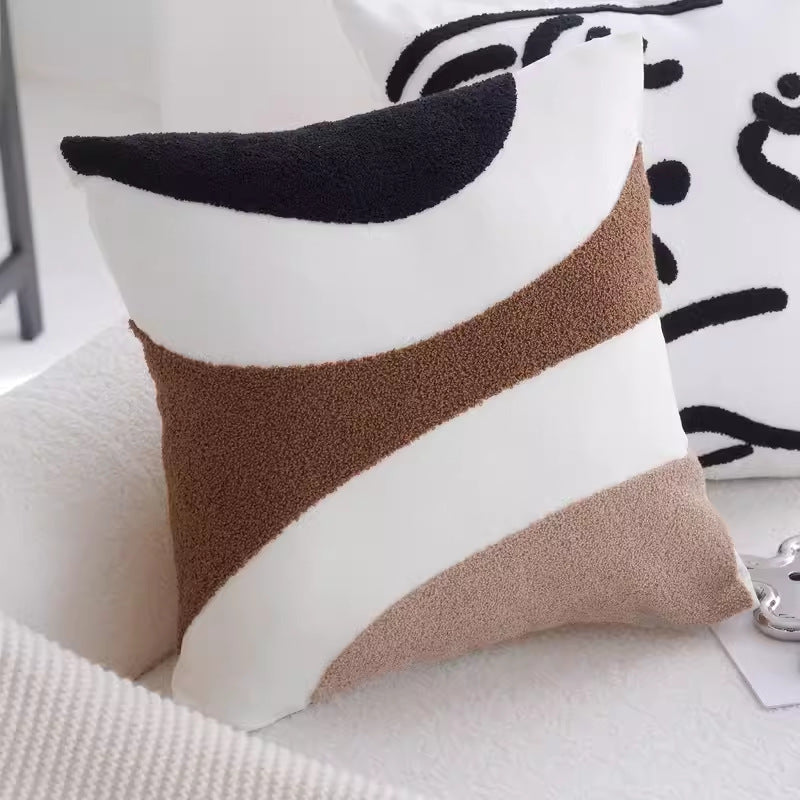 Minimalistisches Kissen aus Samt
