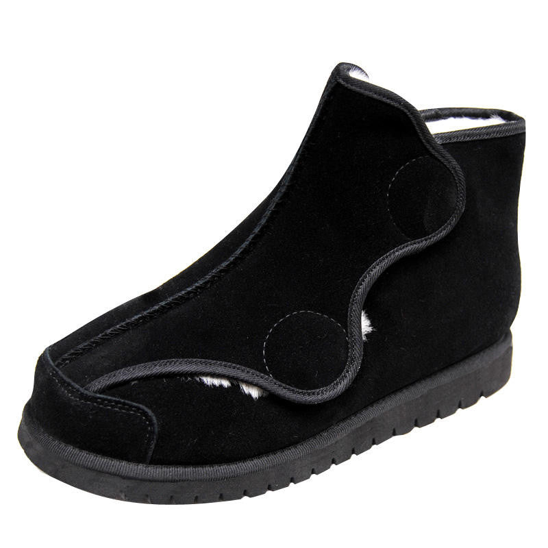 Warme Damen-Schuhe mit Klettverschluss