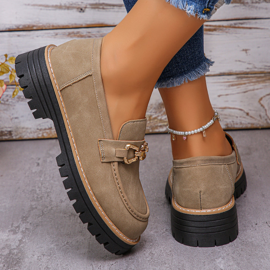 Elegante Blockabsatz-Schuhe im British-Stil