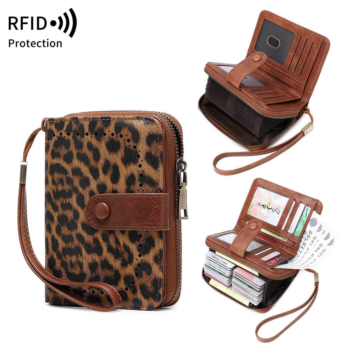 Portemonnaie mit Leopardenmuster – Bild 3 | LuxeStyle