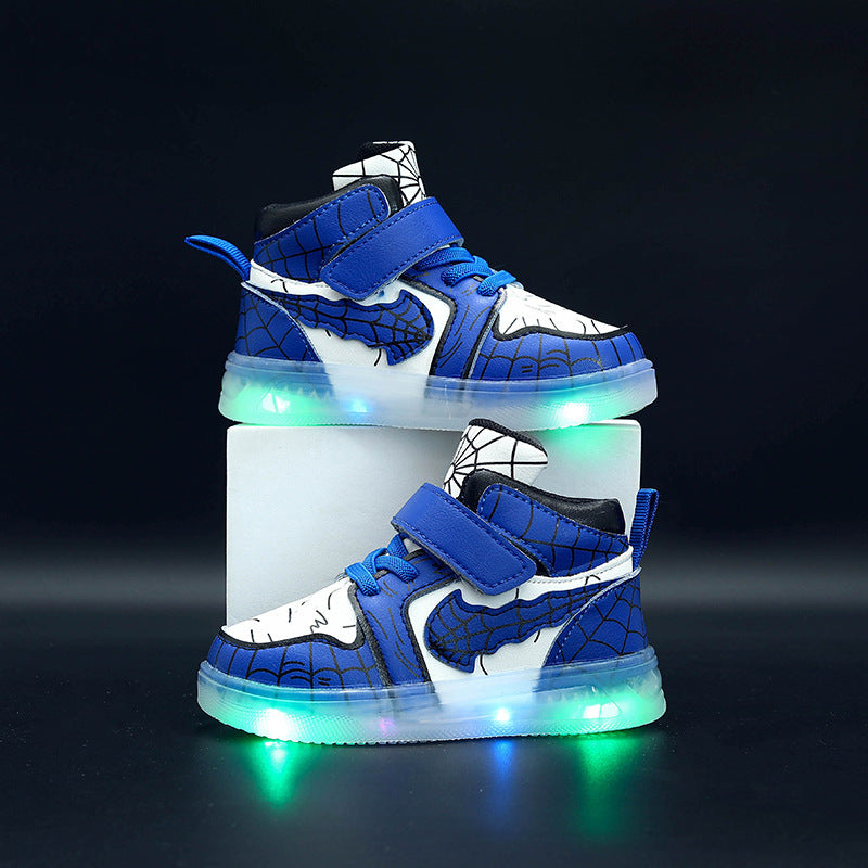 LED-Sneaker aus Lederimitat für Jungen