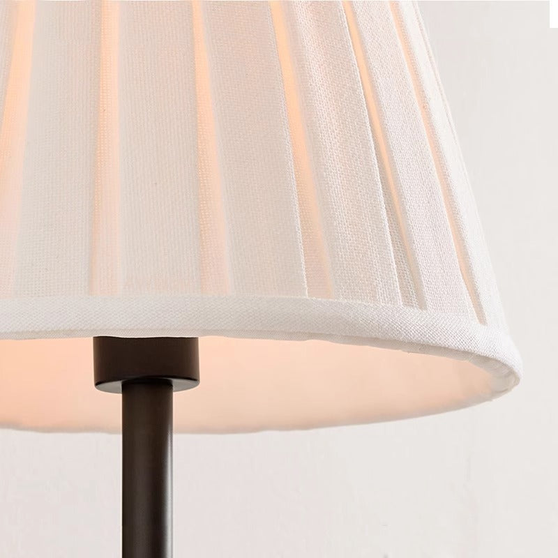 Wandlampe aus Kupfer mit weisser Lampenschirm | LuxeStyle