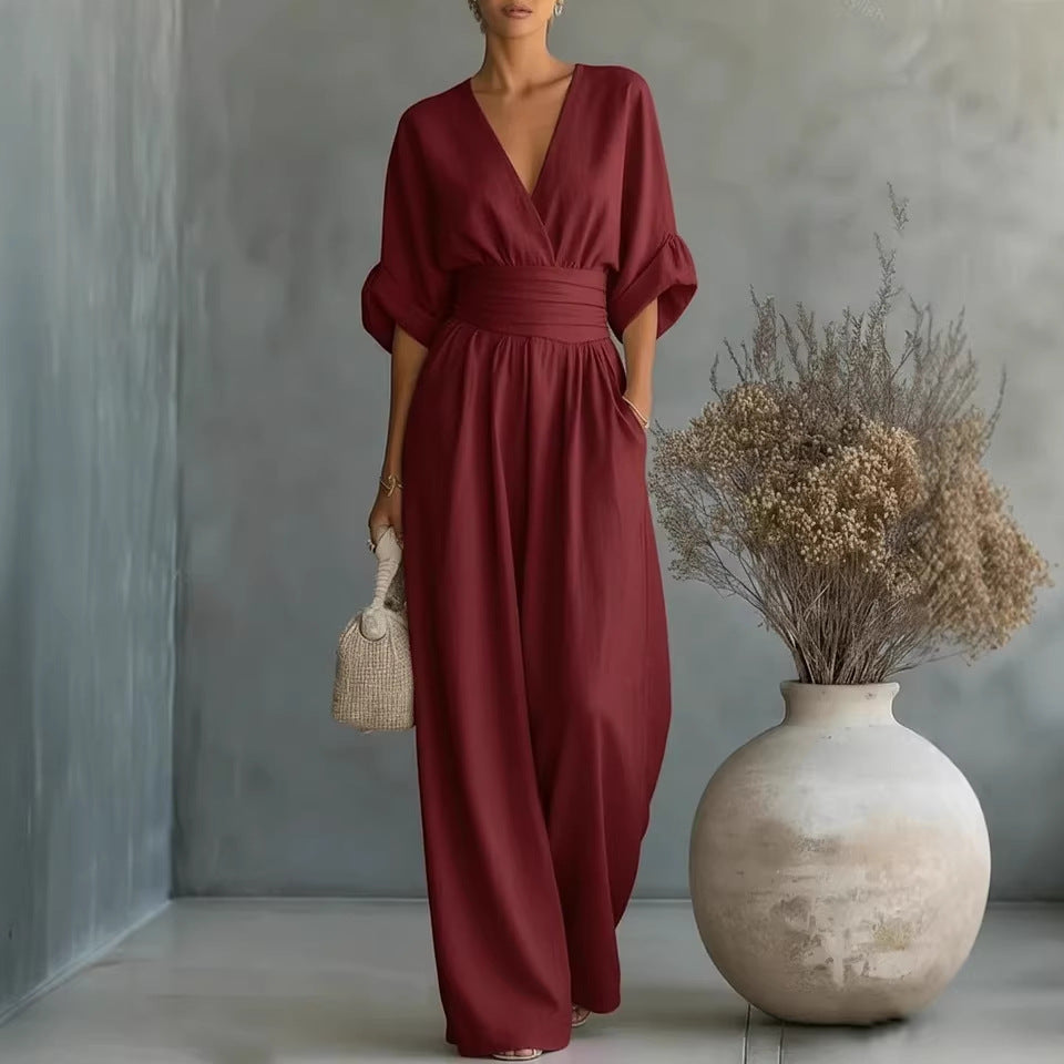 Eleganter Jumpsuit mit weitem Bein