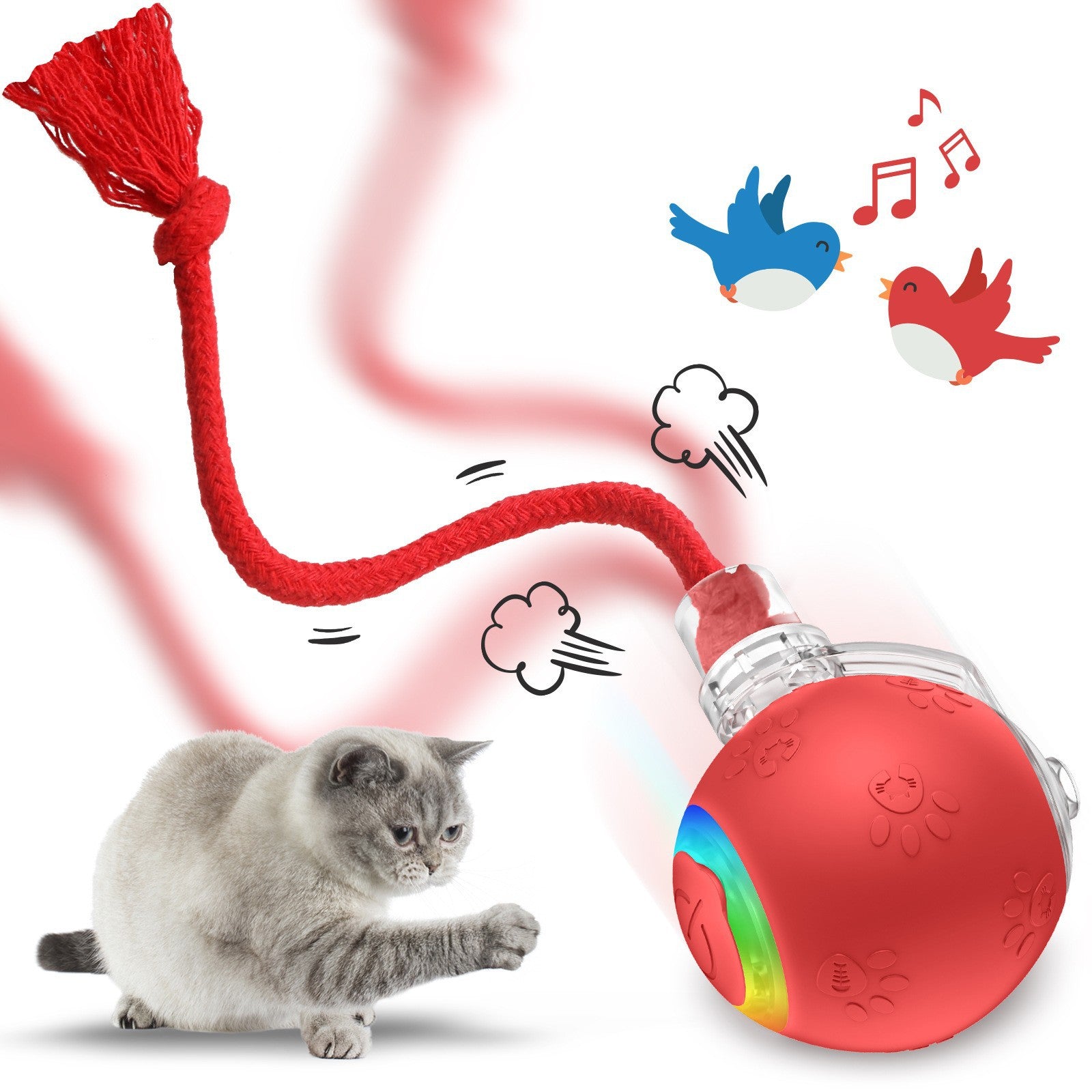 Interaktiver Spielball für Katzen