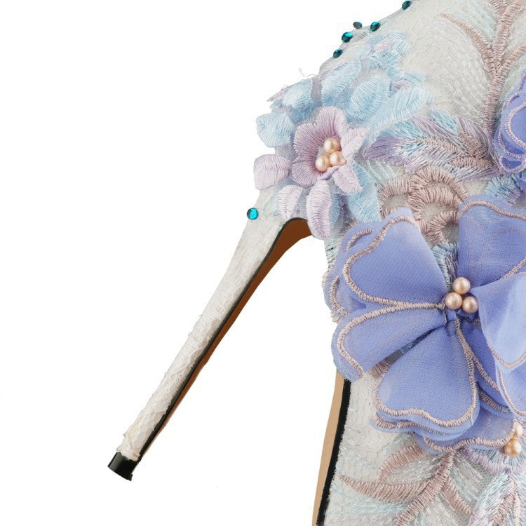 Spitze Blumen Brautschuhe – Bild 4 | LuxeStyle