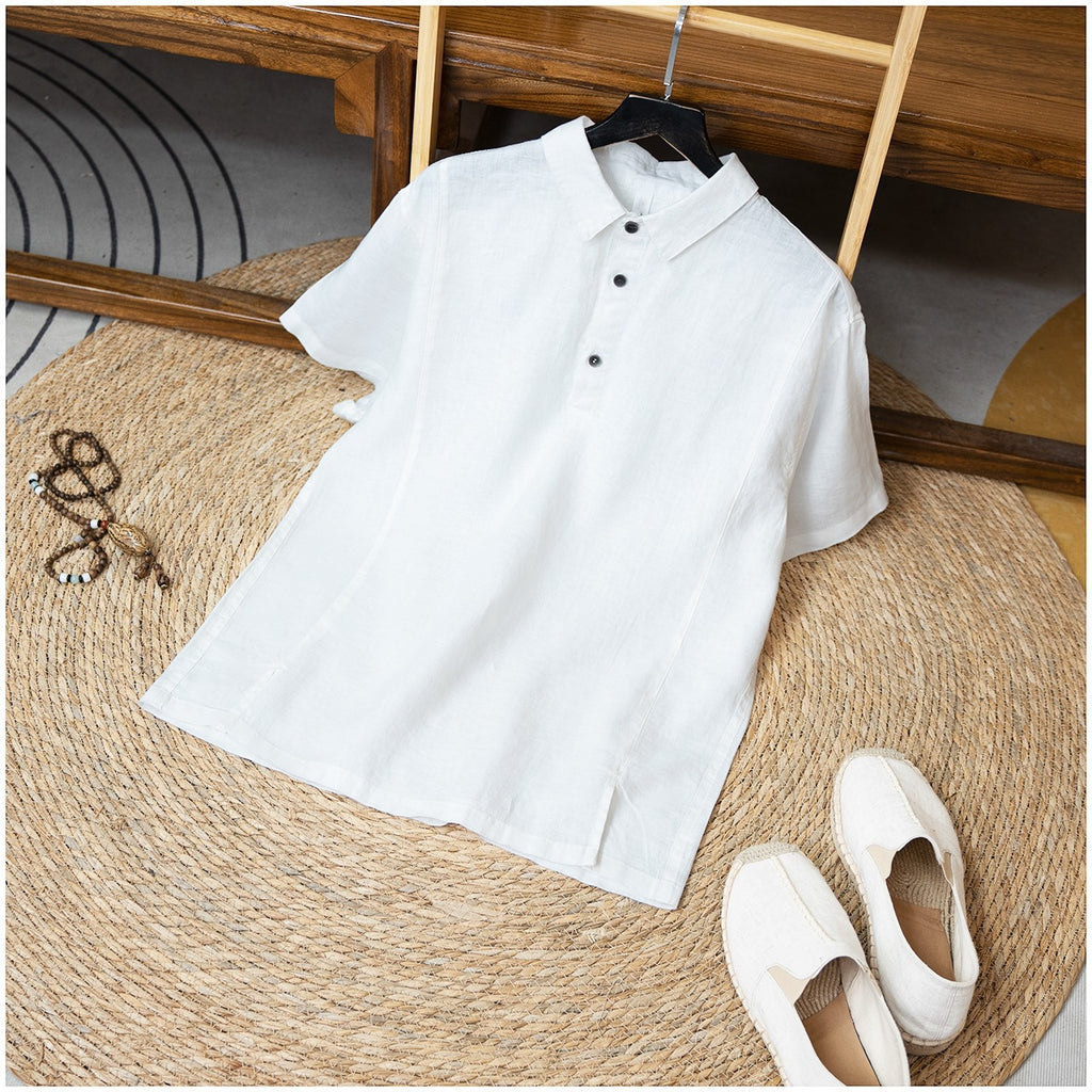 Leichter Sommer-Shirt aus Leinen