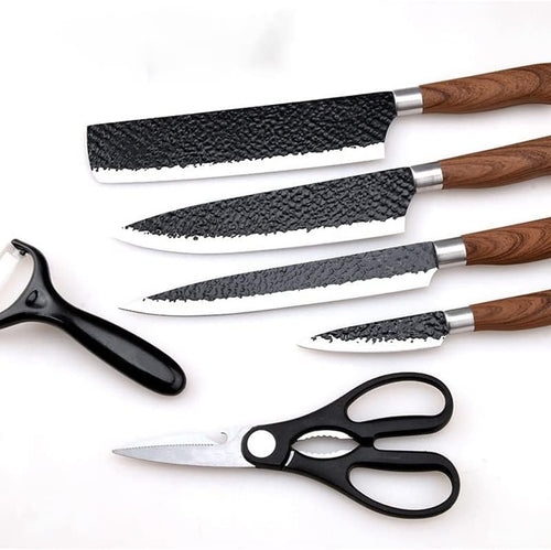 6-teiliges Küchenmesser-Set aus geschmiedetem Edelstahl – Ansicht 2
