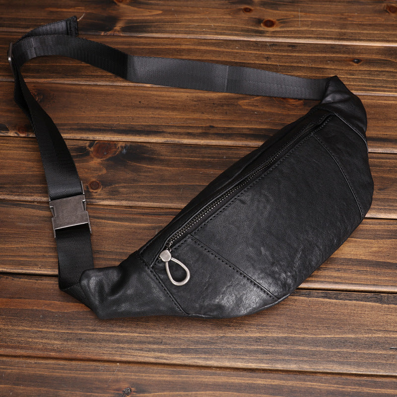 Multifunktionale Sport-Bauchtasche aus Leder – Bild 5 | LuxeStyle