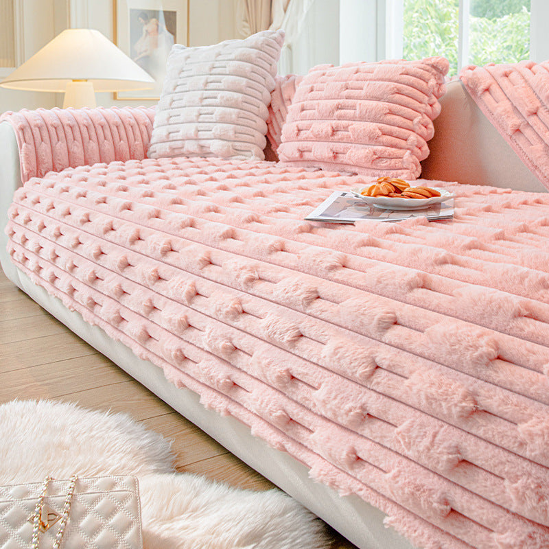 Hasenplüsch Sofa-Kissen Winter-Fleece – Bild 2 | LuxeStyle