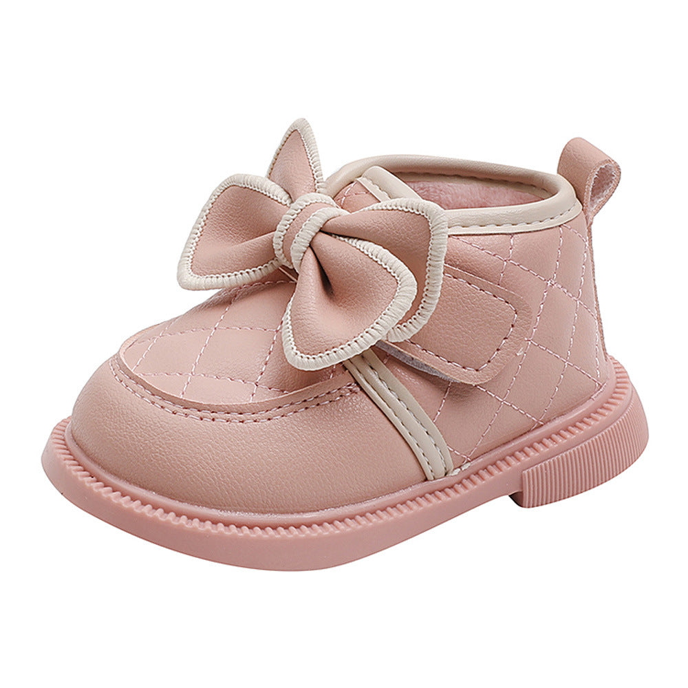 Mädchen Baby Baumwollschuhe mit Schleife