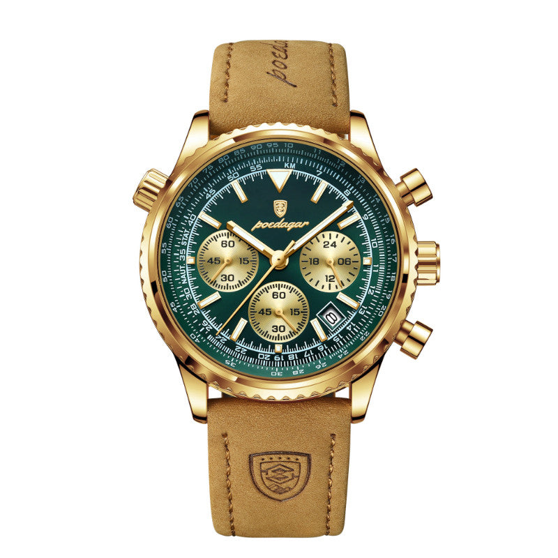 Herren-Armbanduhr aus Leder
