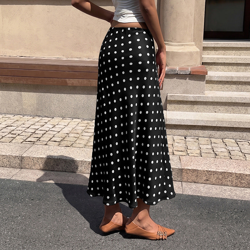Vintage Polka-Dot Meerjungfrauenrock