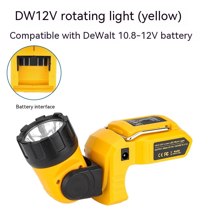 LED-Drehlampe, wiederaufladbar