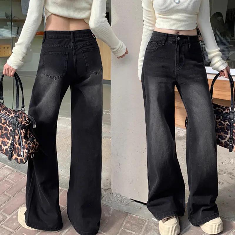 Retro-Denim Jeans, dunkelblau