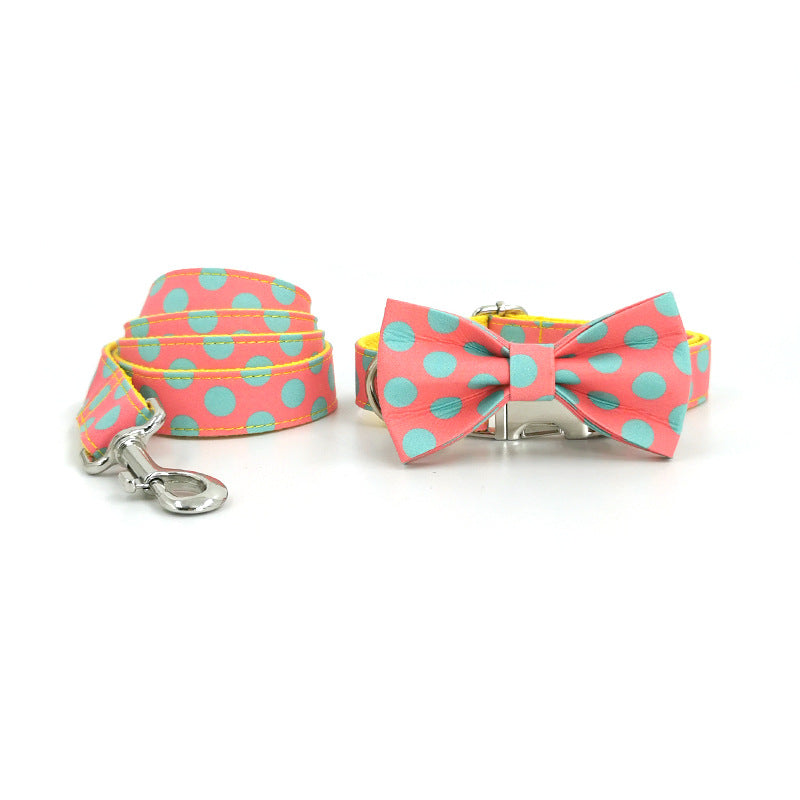 Halsband & Leine Set mit Tupfen – Bild 5 | LuxeStyle