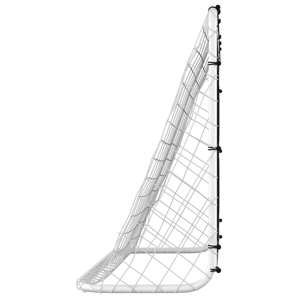 Fussballtor mit Torwand aus Stahl 184x61x122 cm
