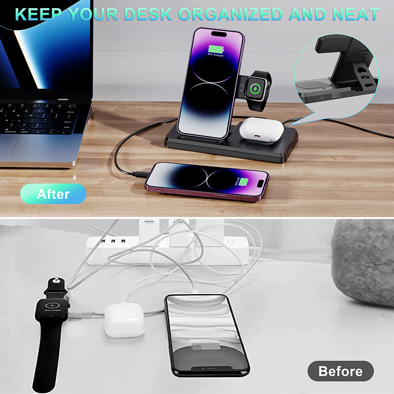 Faltbare 3-in-1 Wireless Ladestation